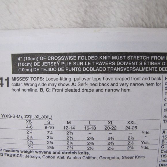 Must Bundle - New McCall's M6841 Sewing Pattern - Picture 5 of 7